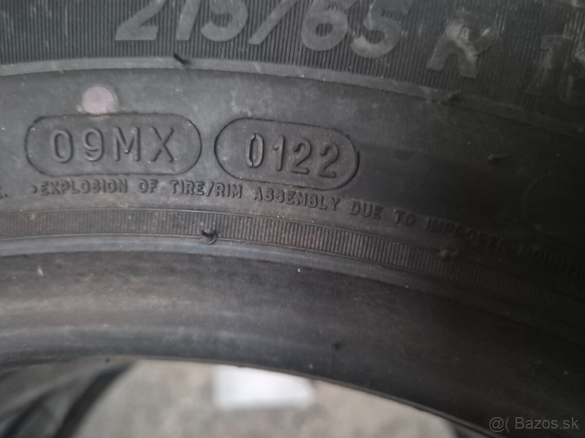 215/65 r16C letné 2 ks MICHELIN - nejazdené - 6