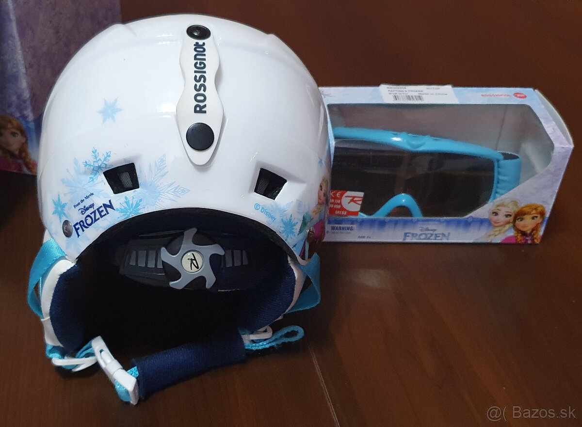 Predám detskú lyžiarsku prilbu s okuliarmi zn. ROSSIGNOL ; X - 6
