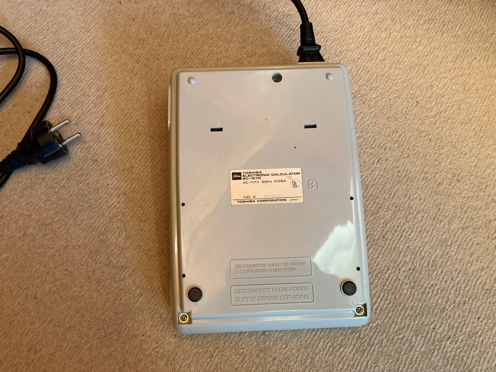 Stolná kalkulačka Toshiba BC-1270 retro 70. roky - 6