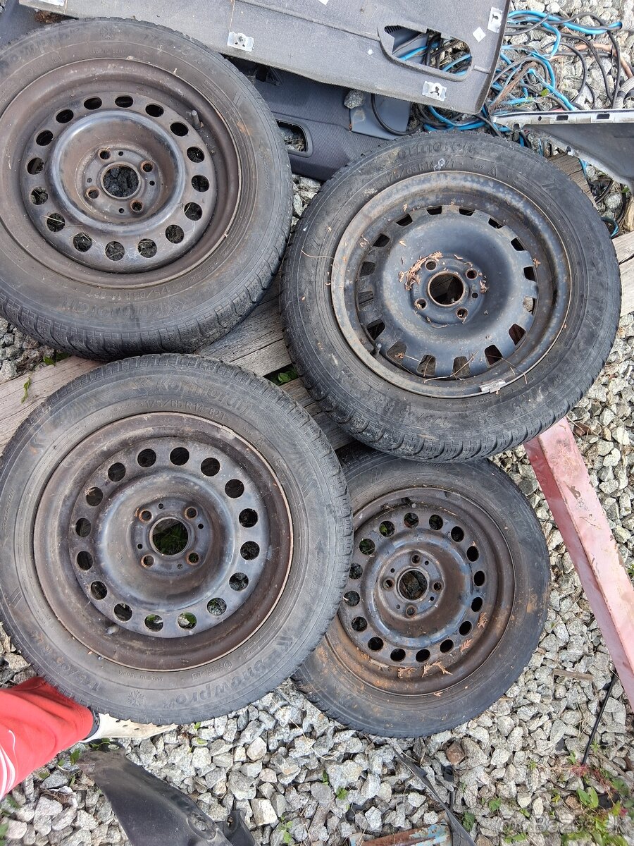 4 kusi zimných kolies na opel astra G 4x100 175/65 R14 - 6