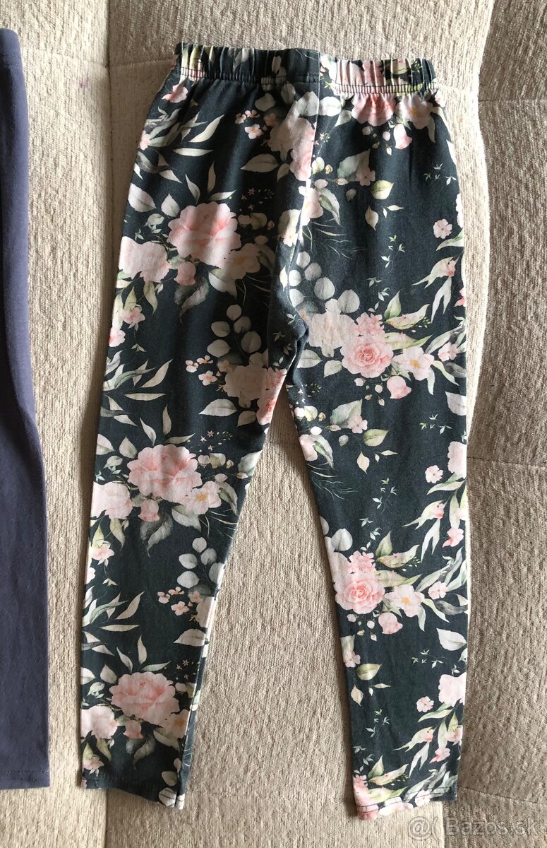 ——-2x bavlnené handmade legíny, Lily Grey, 104, 3 E—- - 6