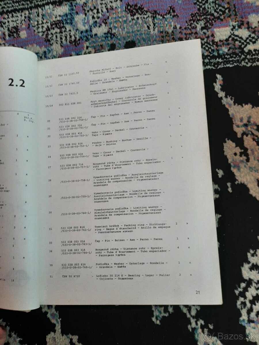 Katalóg Náhradných Dielov UNK320 - 6