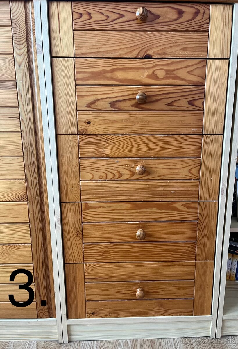 Predám súpravu skríň (spolu/osobitne) za symbolickú sumu - 6