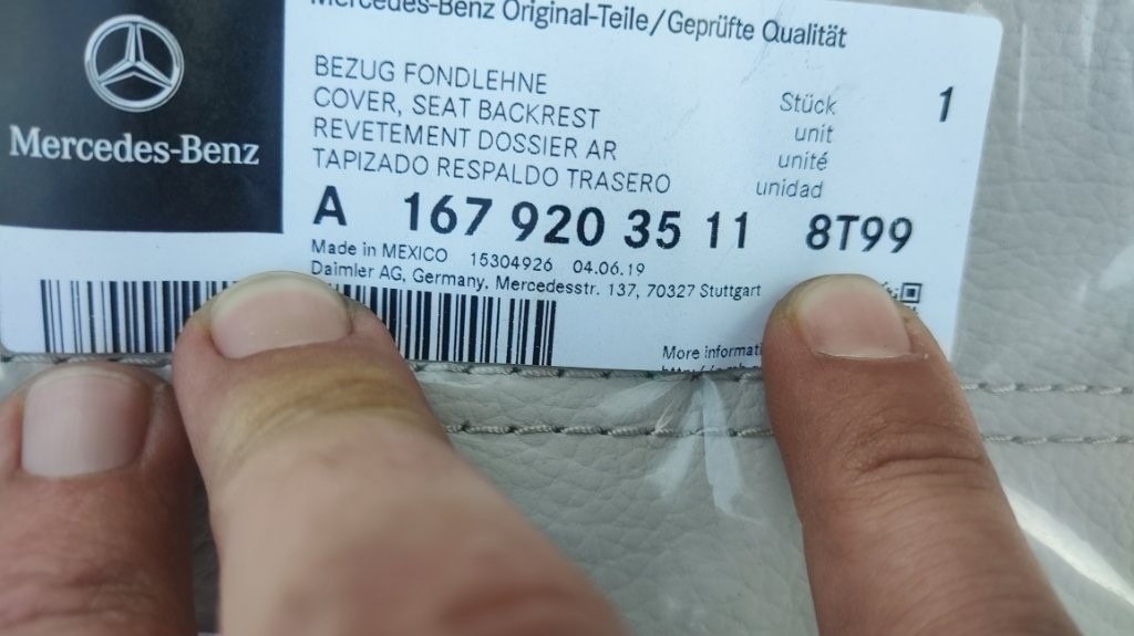 Kia Hyundai - pant, Mercedes GLE C167 W167 - potah sedadlo - 6