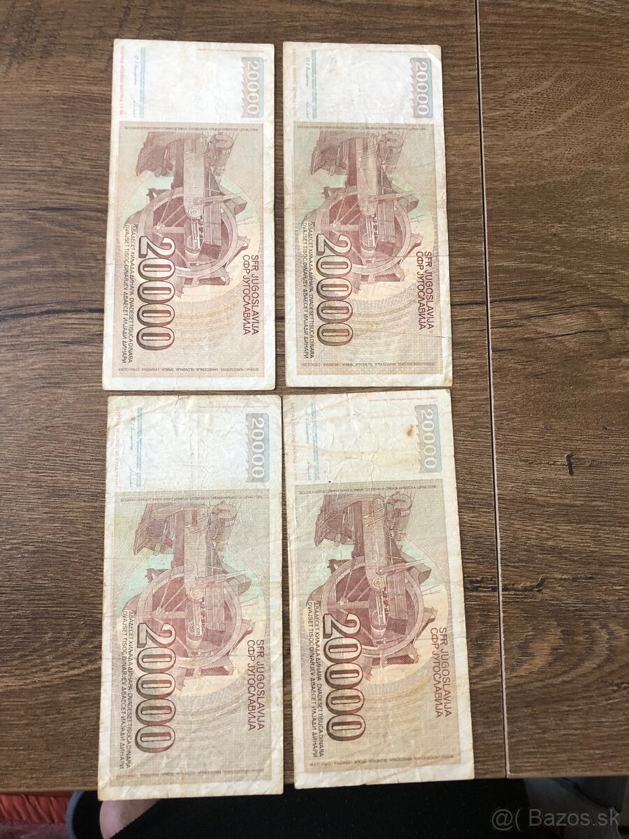 Bankovky JUHOSLAVIA 5 - 6