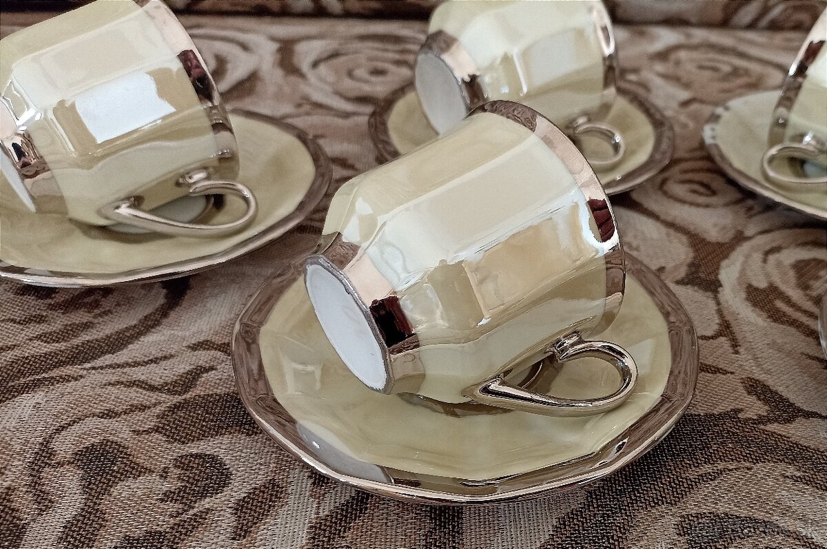 Mokka súprava - hranatá - 6