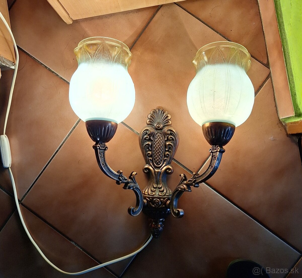 Art deco nástenná lampa - 6