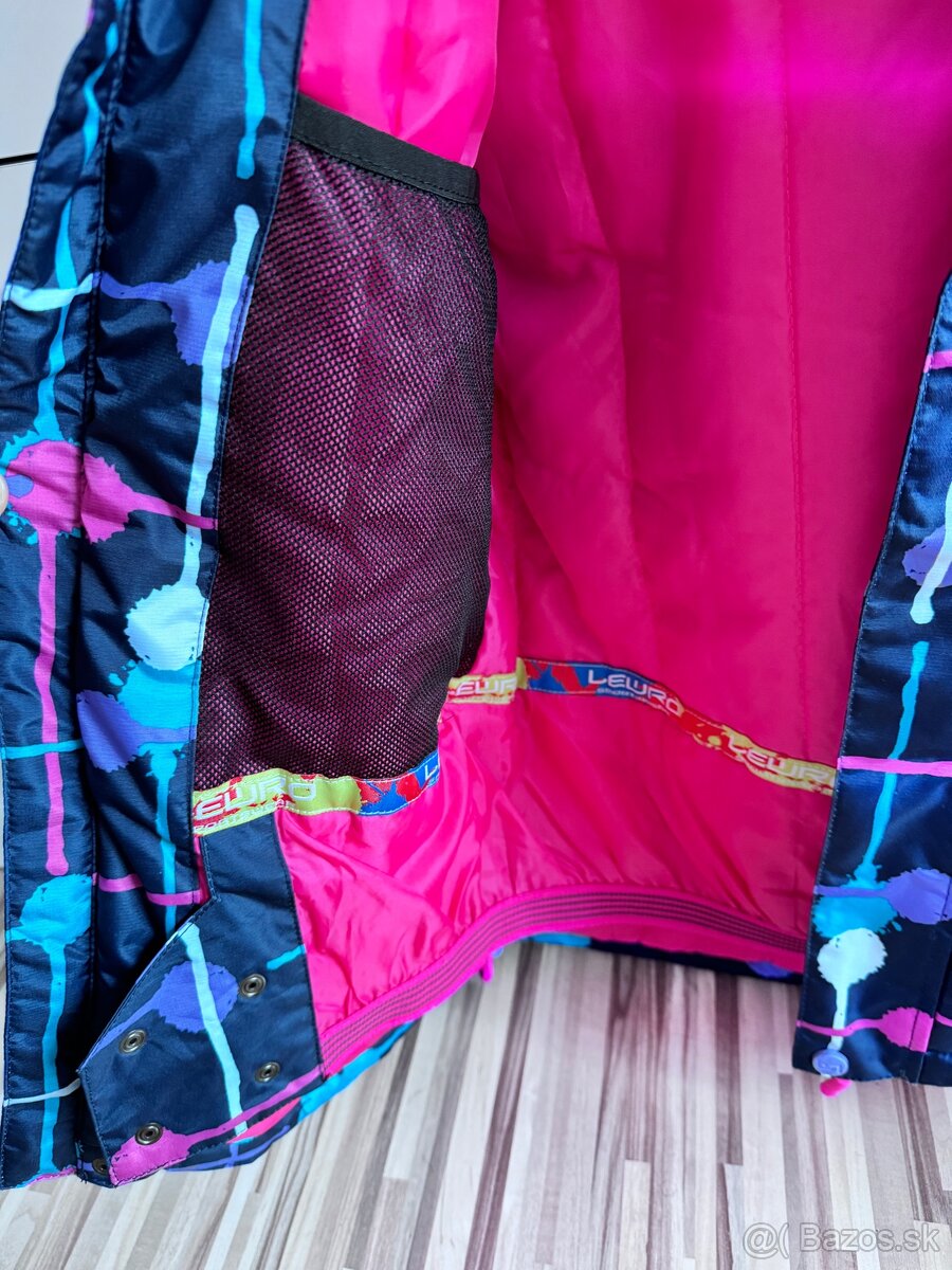 Zimna detská Bunda ližiarska 140/146 - 6