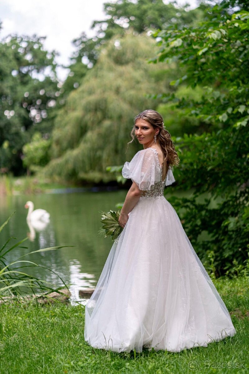 Svadobné šaty 36-38 - 6