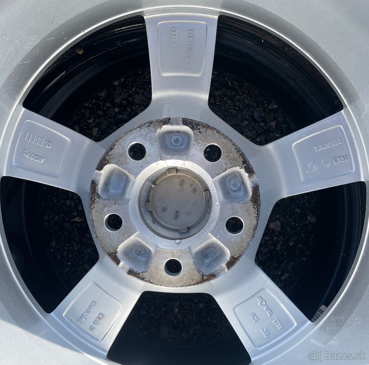 Sada zliatinových diskov originál AUDI A6 C7, 7,5Jx16 ET37 - 6