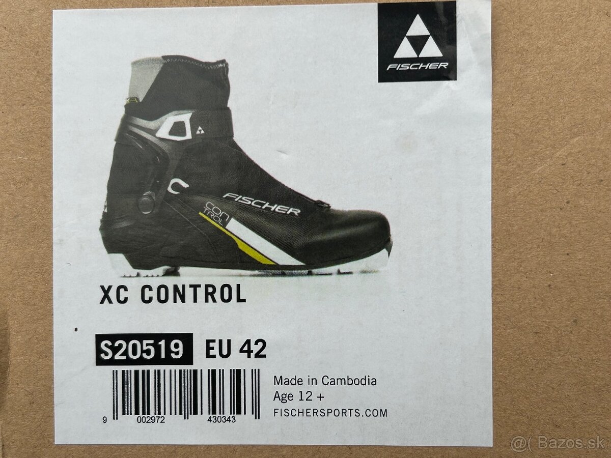 Topánky na bežky Fischer XC Control, veľkosť 42 (8 UK, 9 US, - 6
