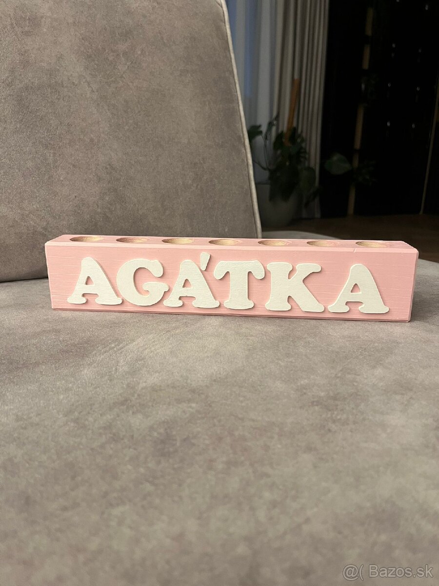 Drevený stojan na ceruzky s nápisom - 6