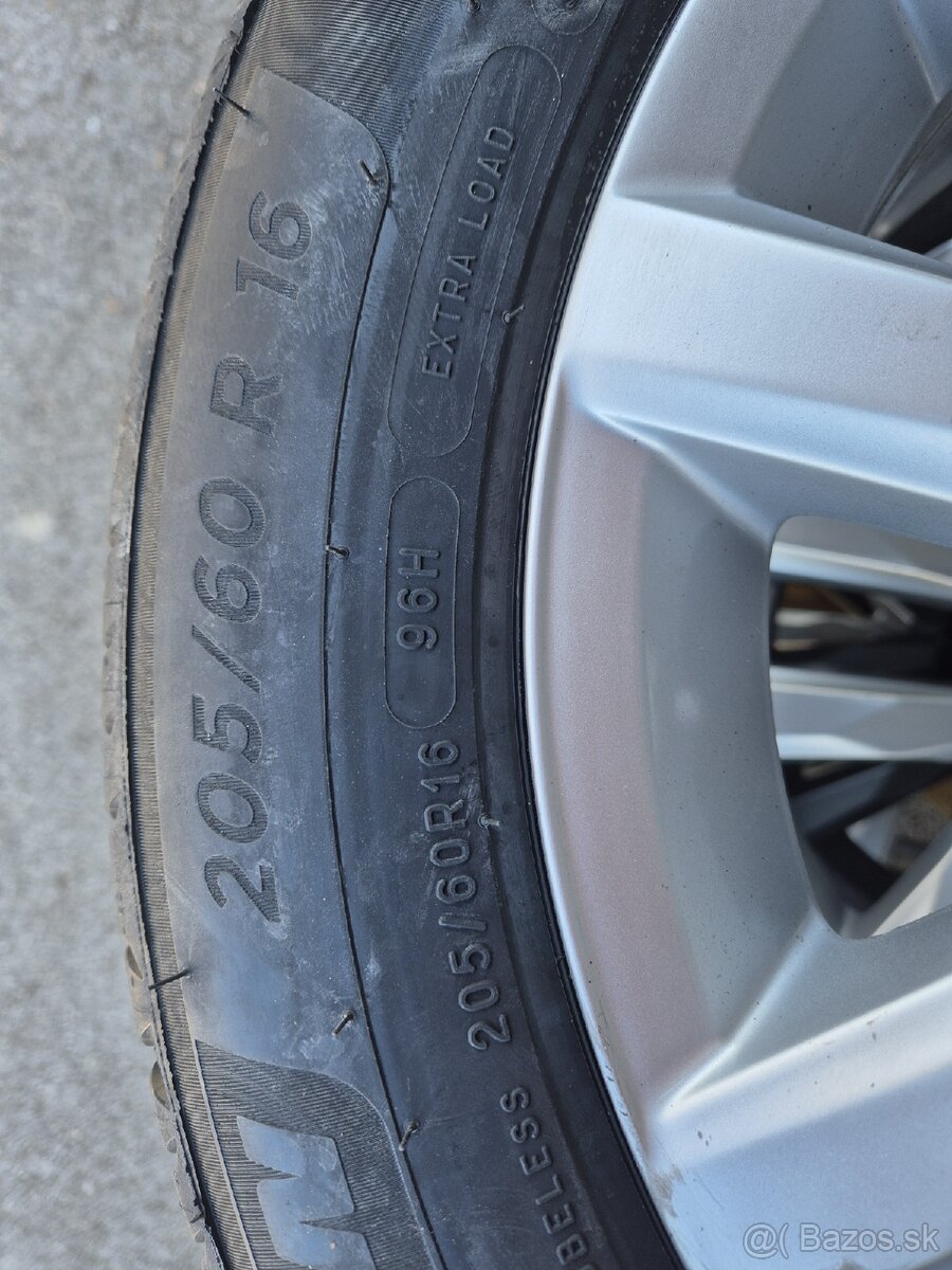 Nové letné MICHALIN 205/60 R 16 + disky 5x112 - VW Škoda Sea - 6
