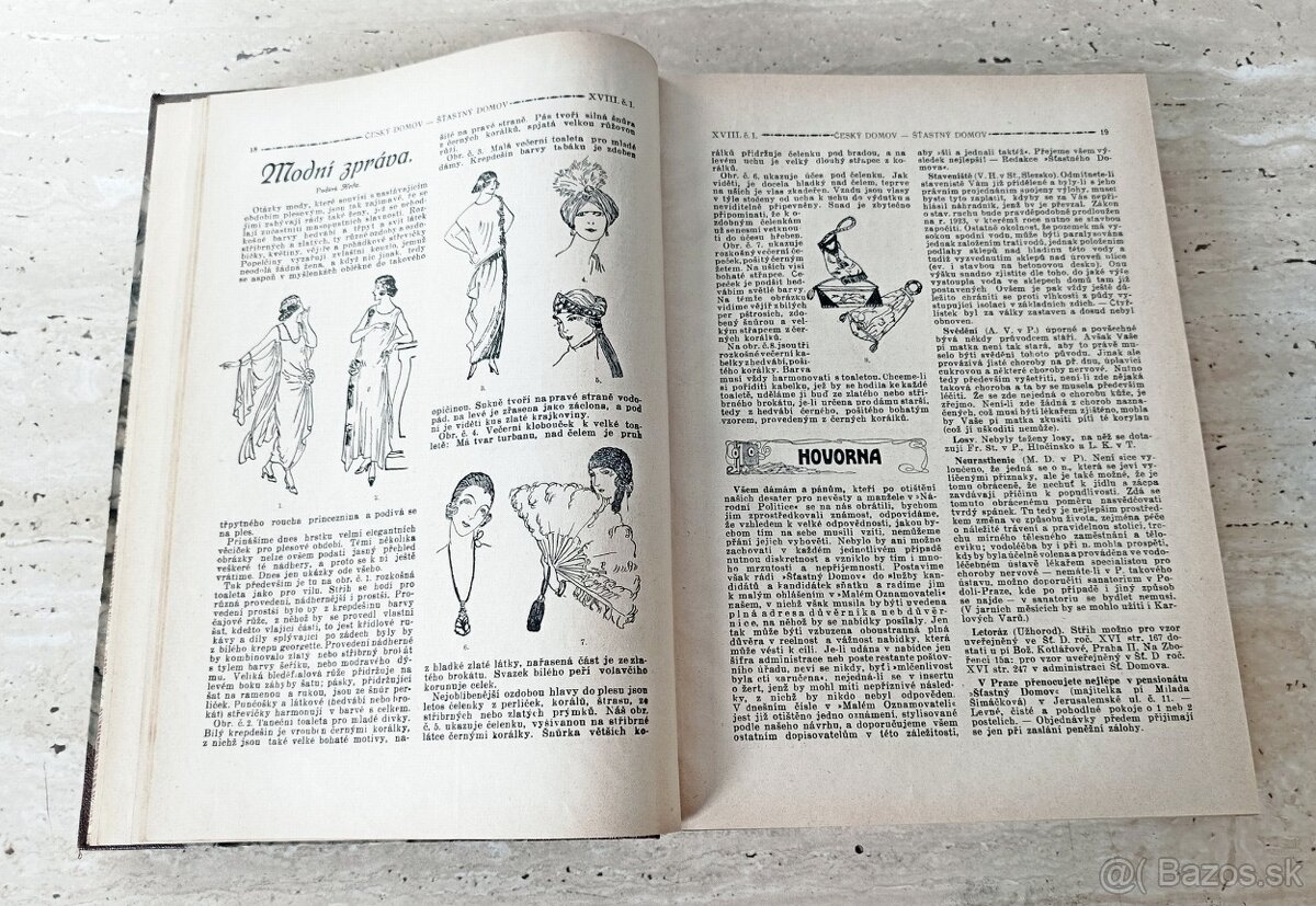 Časopisy Šťastný domov, svázaný ročník 1923, krásný stav - 6
