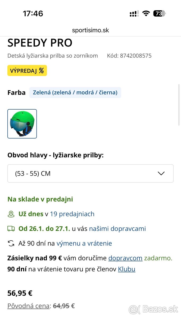 Lyžiarska prilba 53-55cm - 6