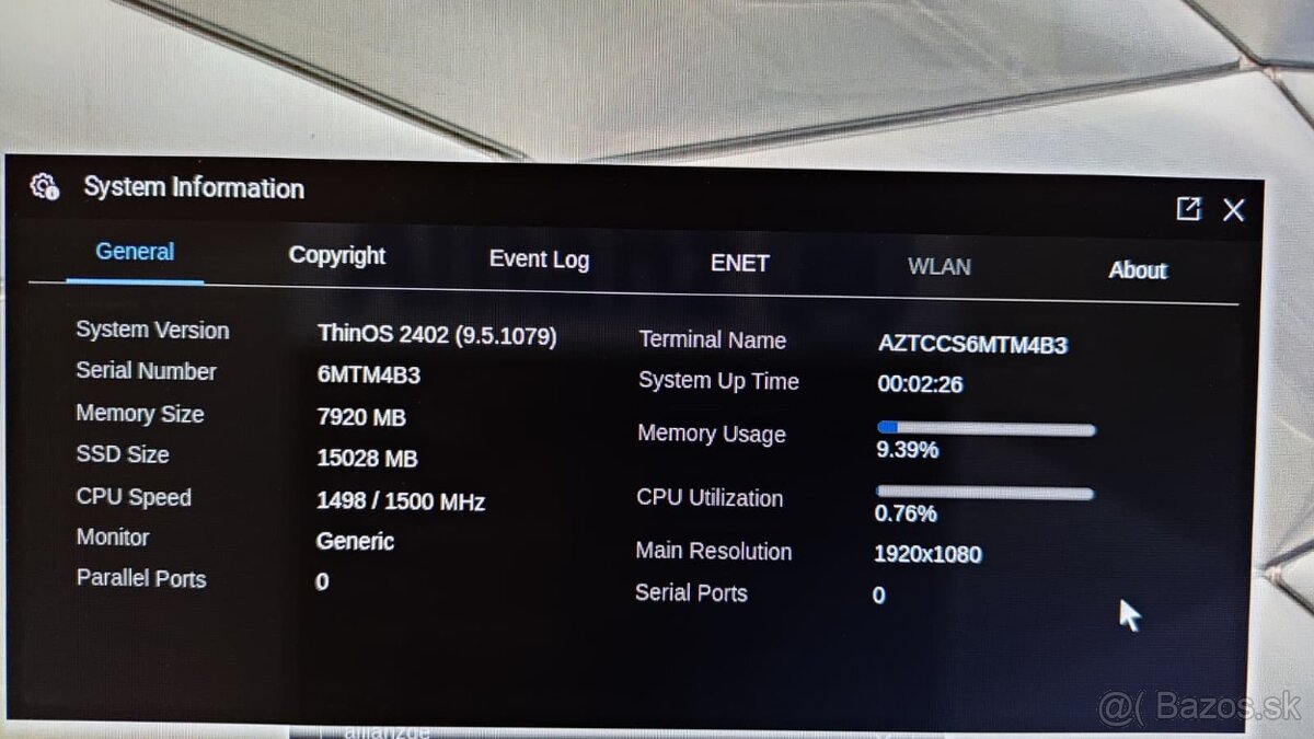 DELL Wyse 5070, Intel Pentium J5005 - 6