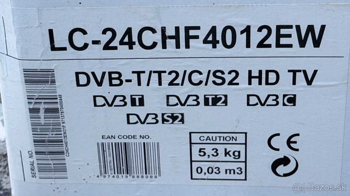 SHARP LED televízor 60cm uhlopriečka - BIELY - 6