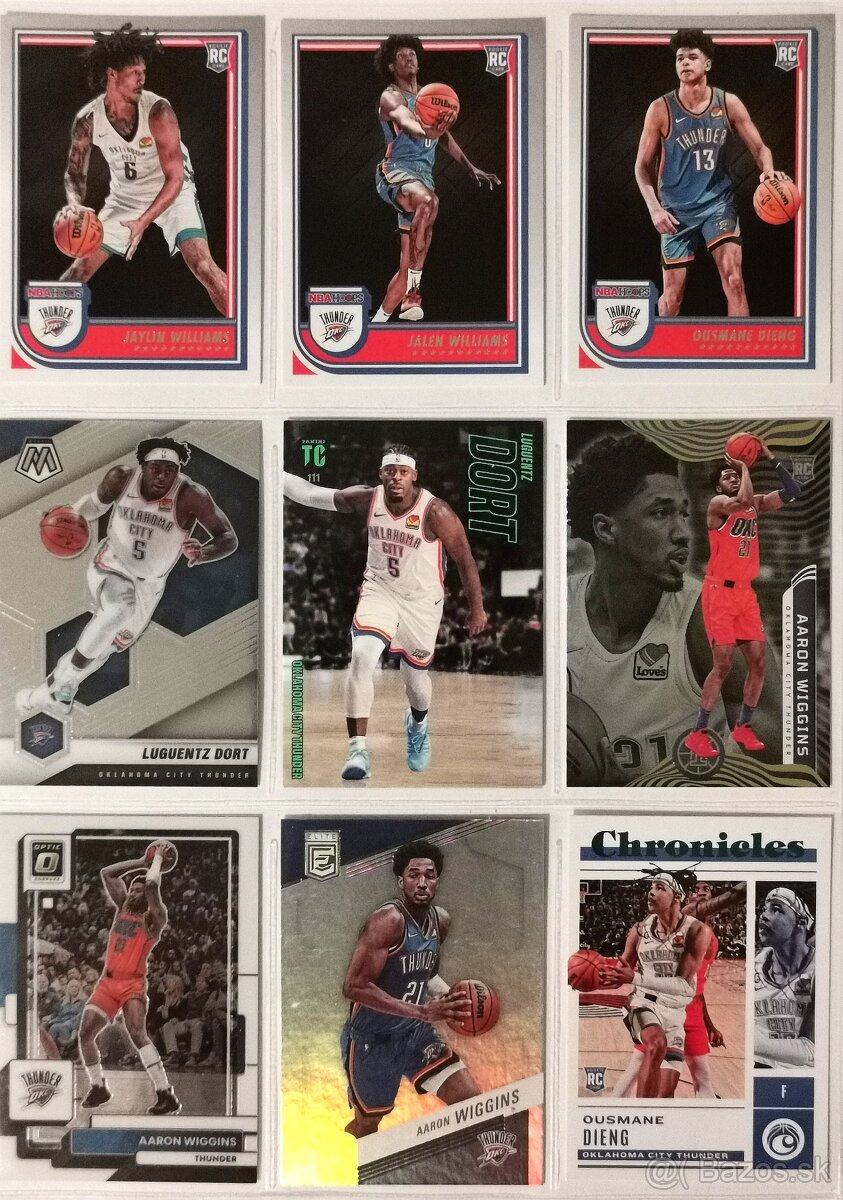 Kartičky NBA - Oklahoma Thunder (101 kariet) - 6
