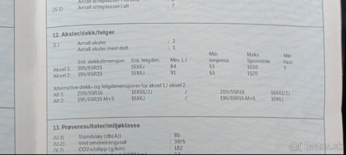 Zimná sada Ak kolies na Mazdu 5 - 6
