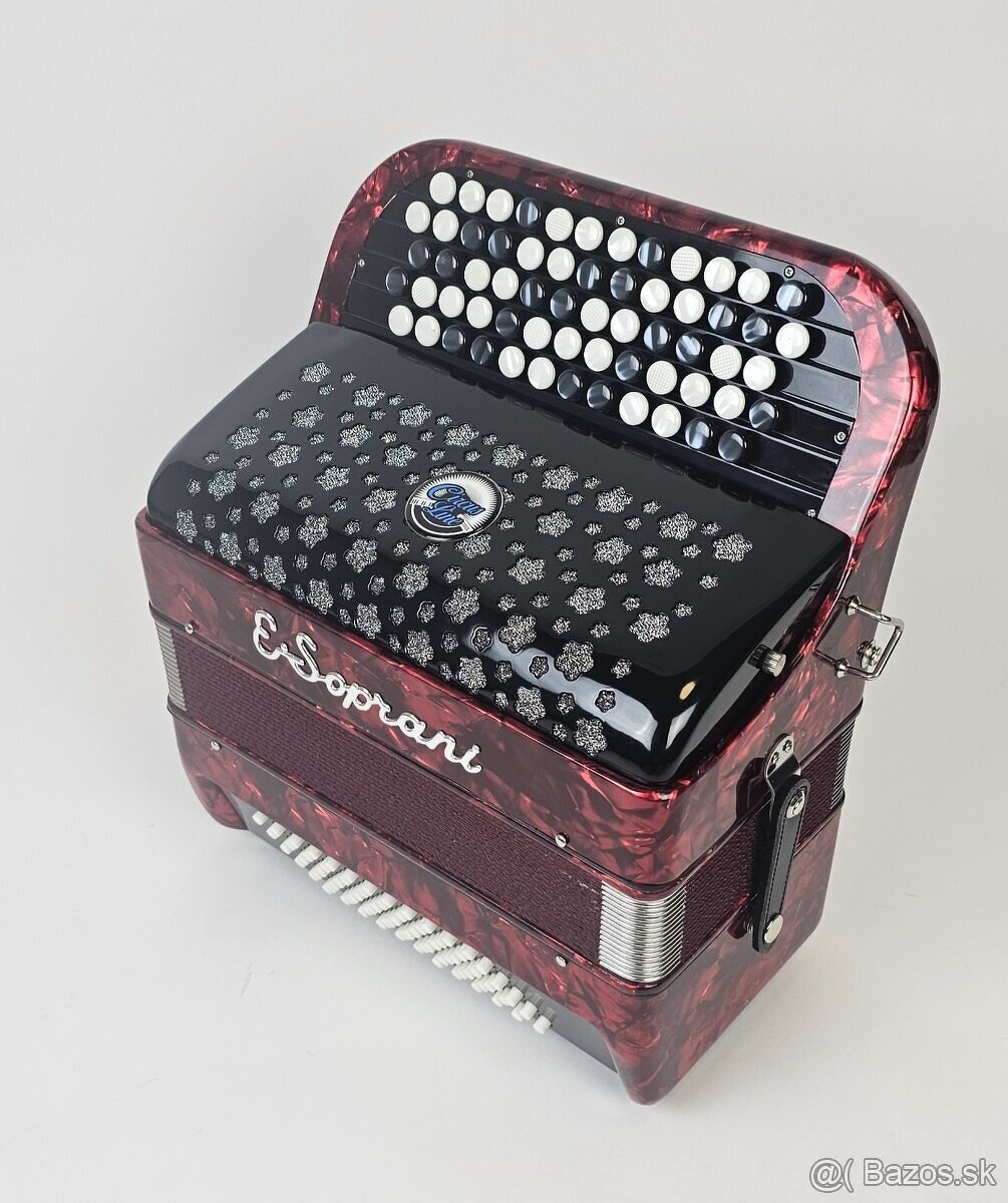 Chromaticky akordeon E-Soprani , B-system vhodny do ZUŠ - 6