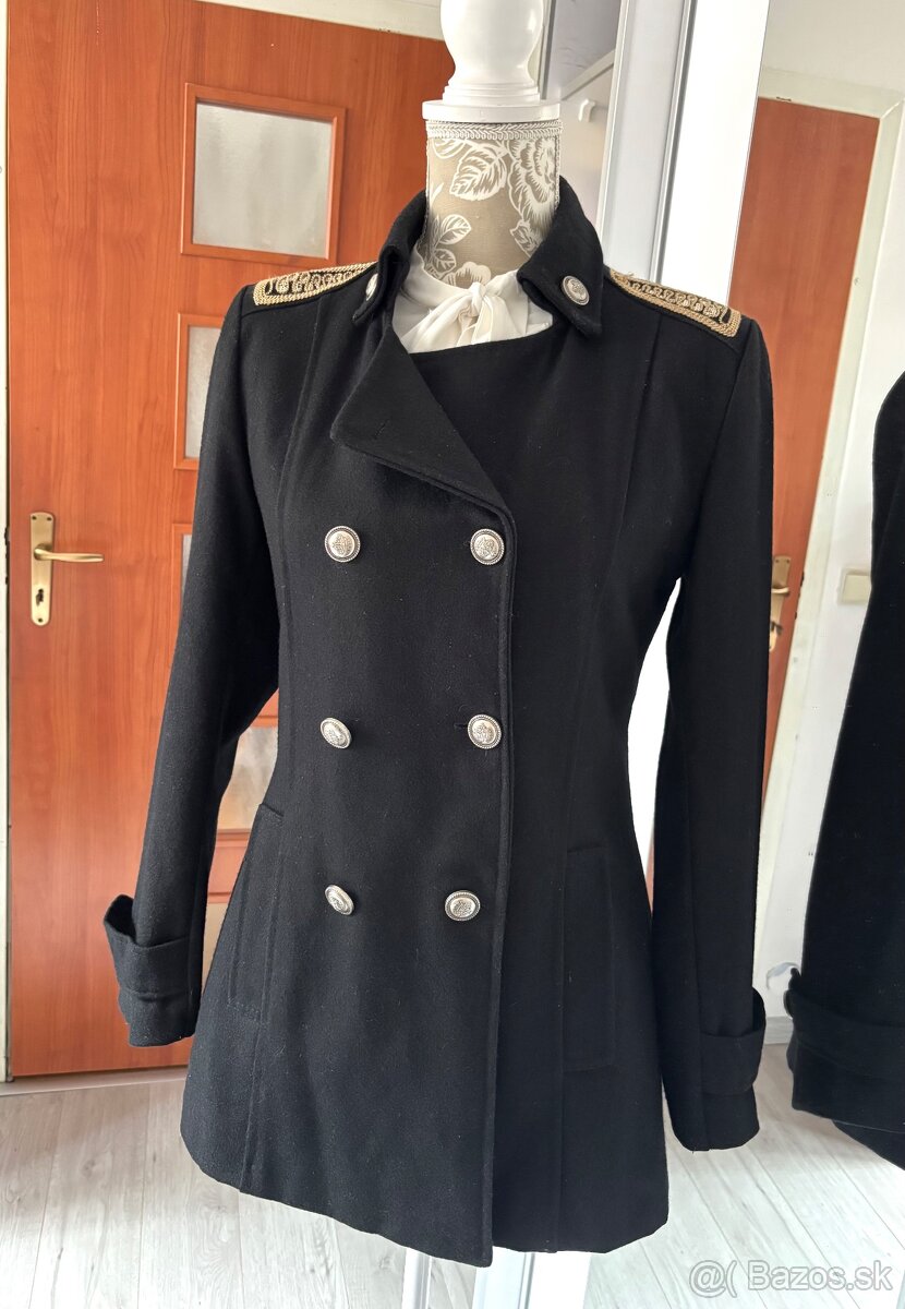 Dámsky vlnený kabát - 6