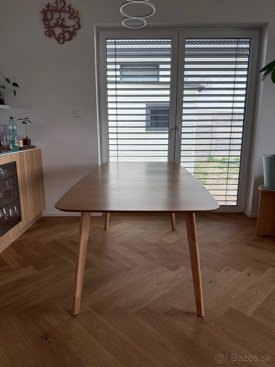 Rozkladací jedálenský stôl MADOX svetlý dub 150/190 cm 90 cm - 6