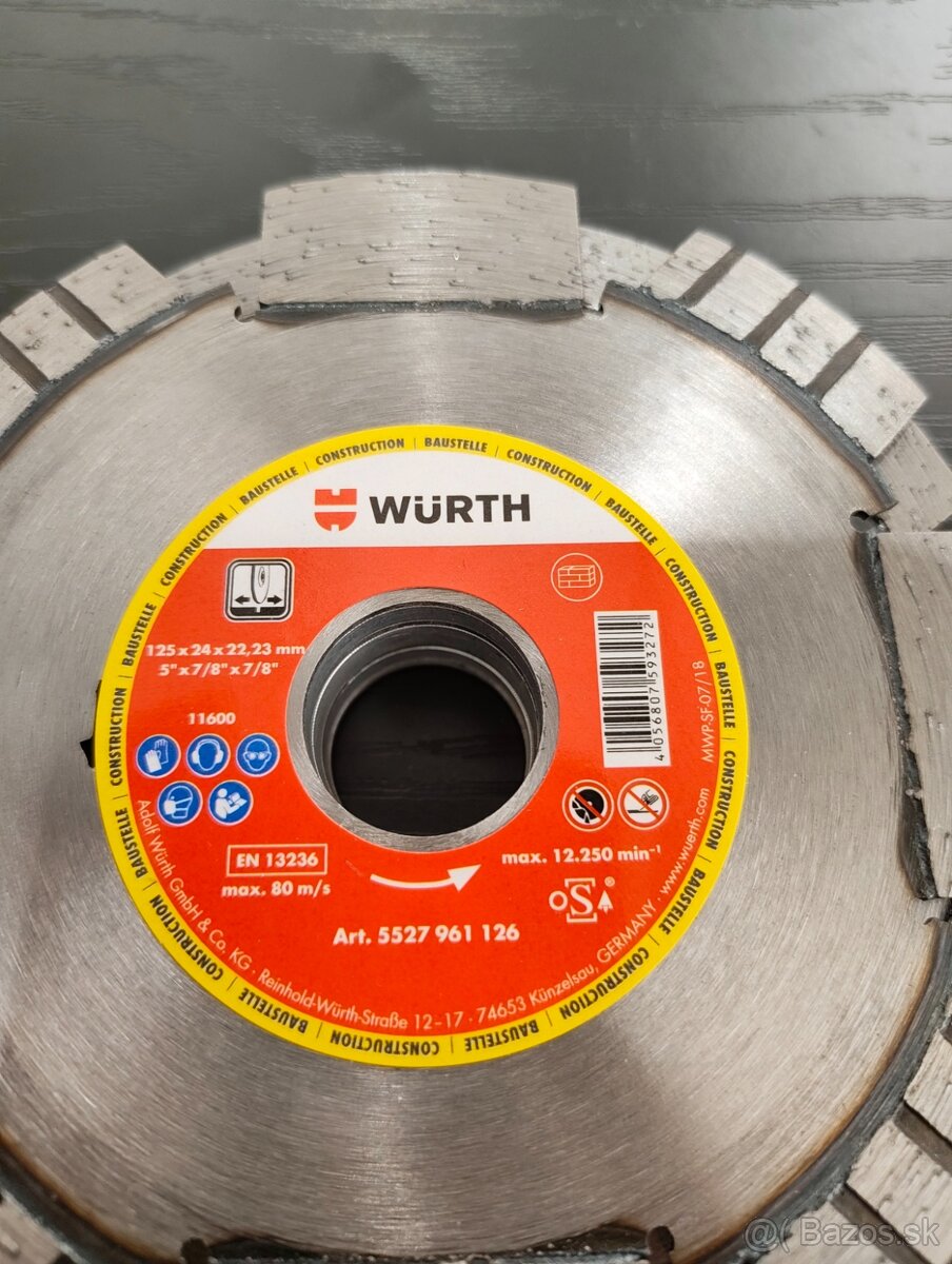 Predám rezné, drážkovacie diamantové kotúče - 6