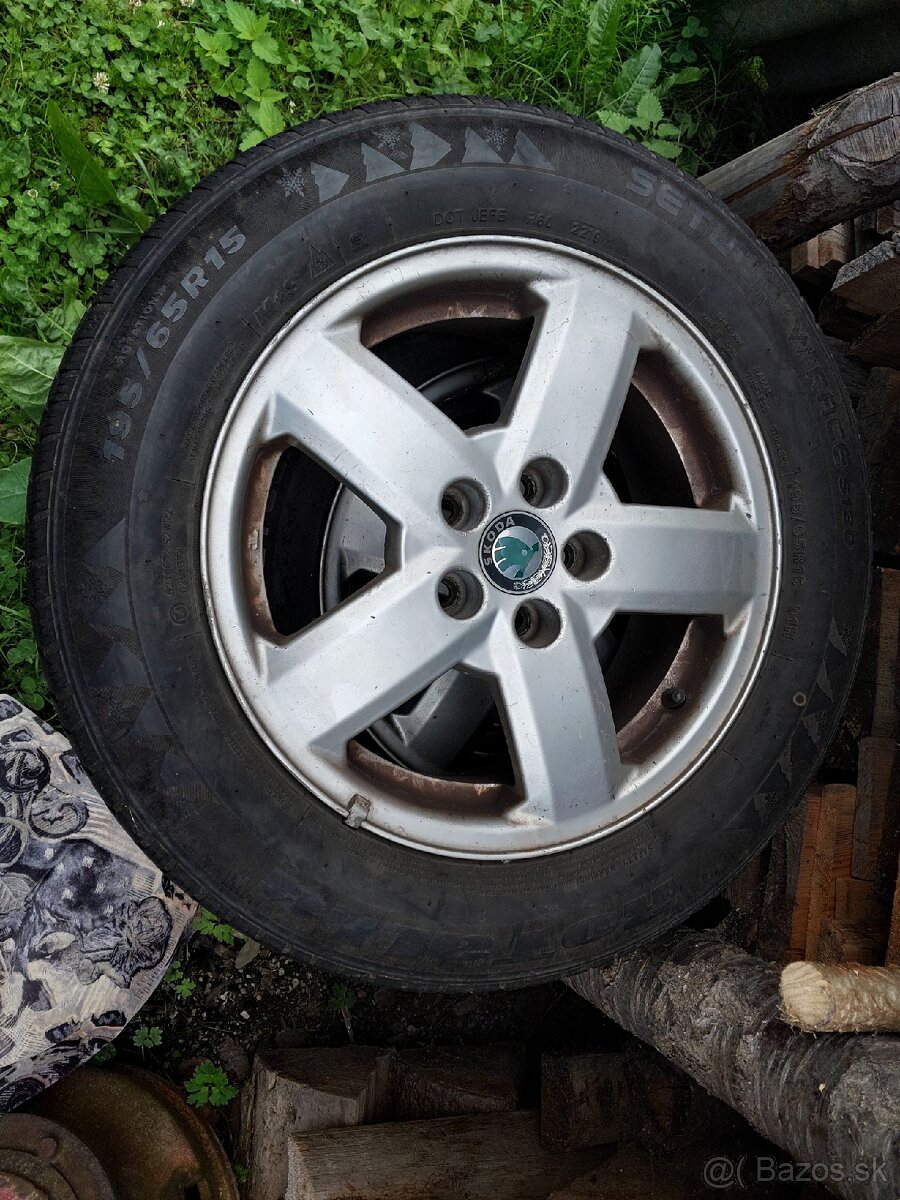 Elektrony, disky, gumy 195/65R15,grátis vanička kufor - 6