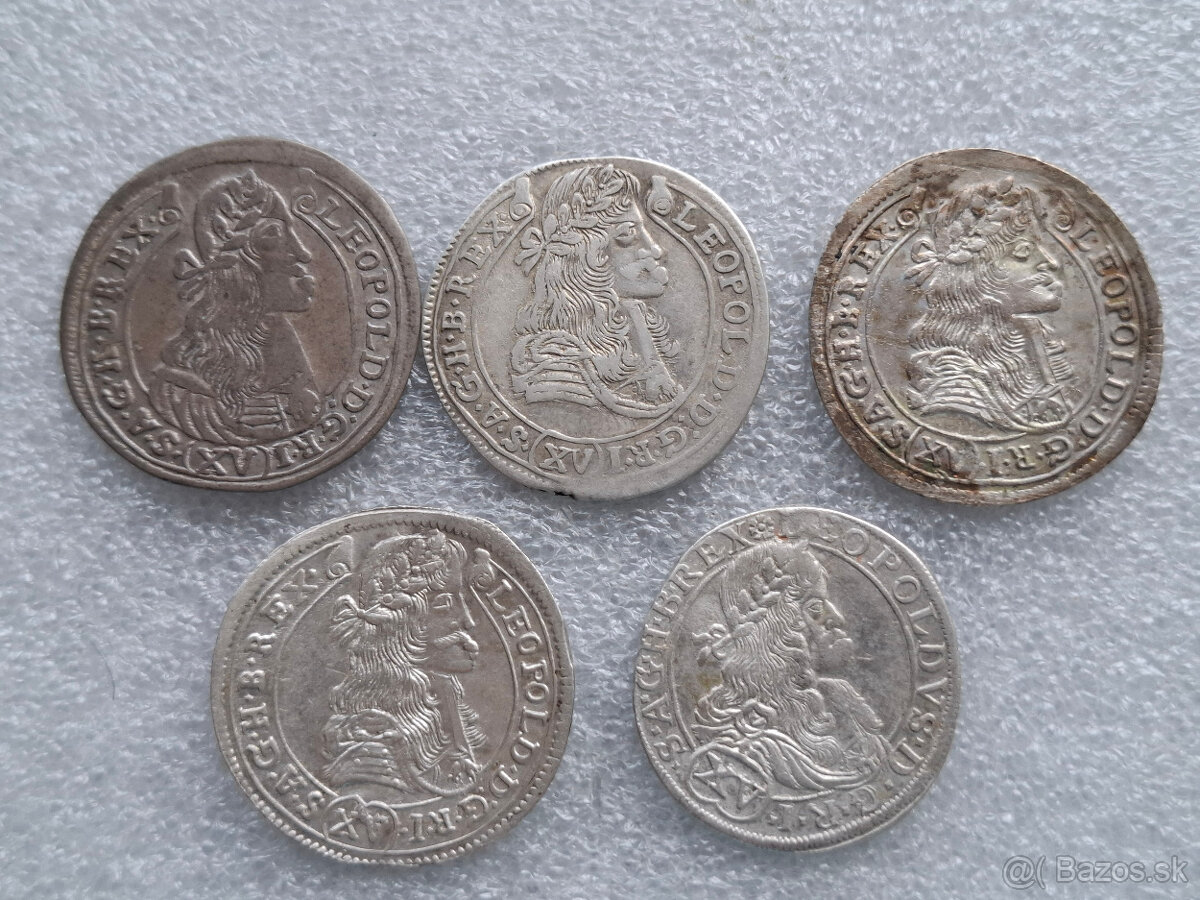 Mince Leopold I. Habsburgsky 1658 – 1705 - 6