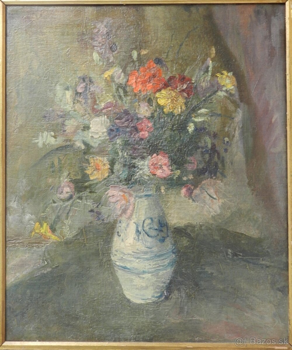 Zbierka starožitných obrazov s motívom Kytíc - 6