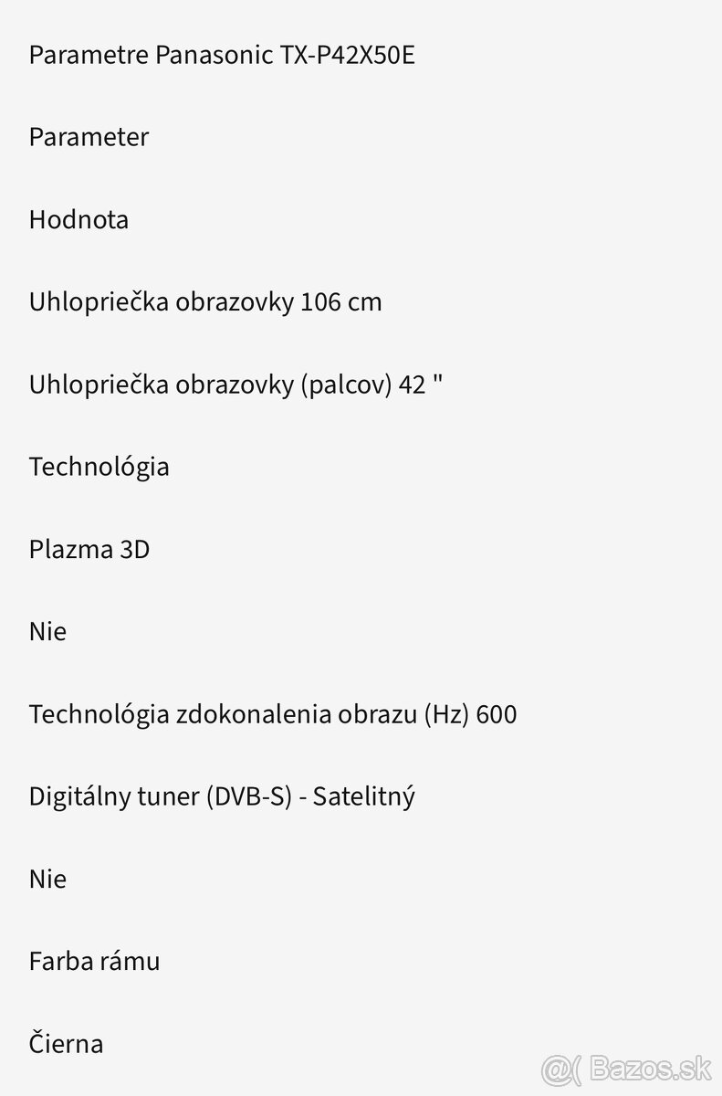 Panasonic TX-P42X50E - 6