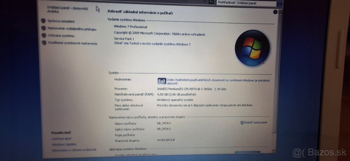 Predám Lenovo Ideapad Z380 - 6