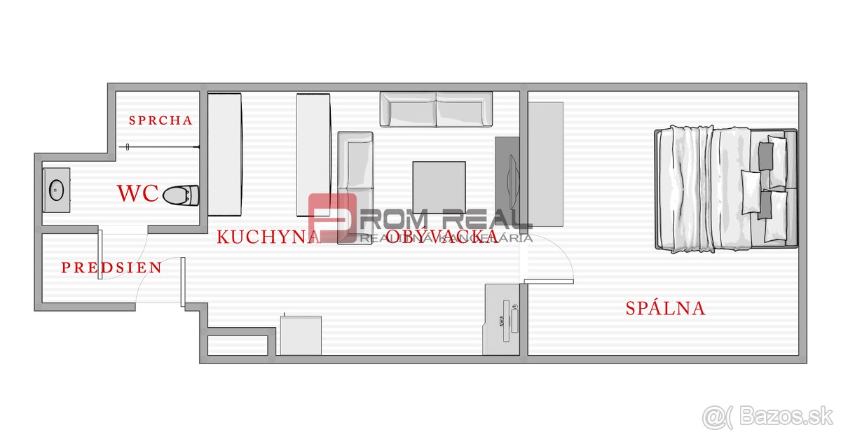 PRENAJOM 2 izbovy byt pri Amfiku - 6