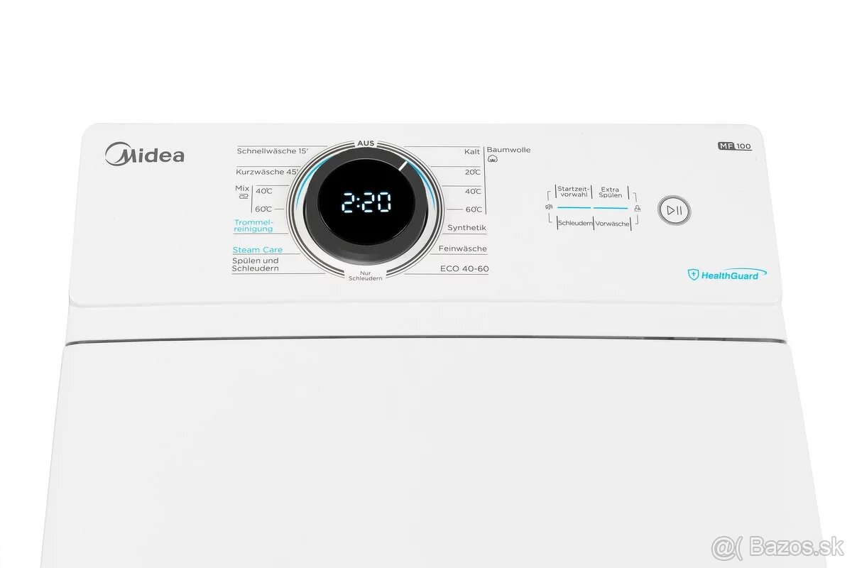 Midea MF100T80B-13A – práčka s horným plnením, 8 kg, 1300 ot - 6