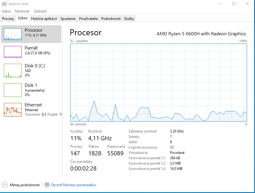 MINI PC Beelink EQR6 Ryzen 5 6600H 32Gb DDR5 500GB - 6