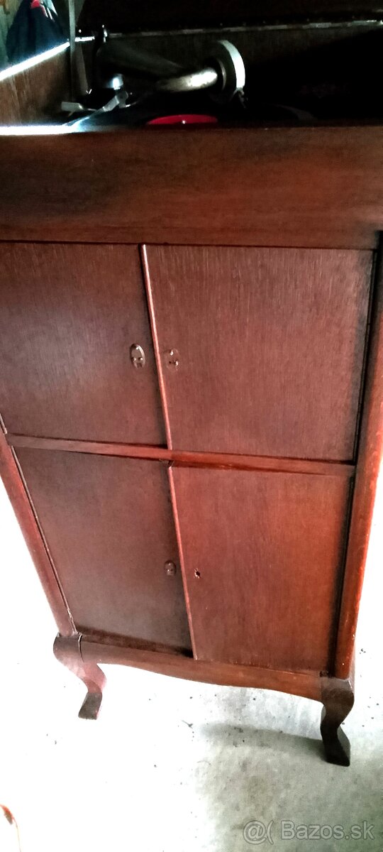 starožitný kľukový salónny gramafón r.v.1919 Lipsko - 6