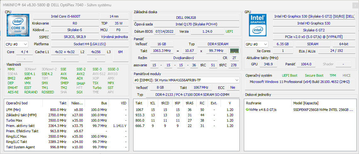 DELL OptiPlex 7040 Micro - 6
