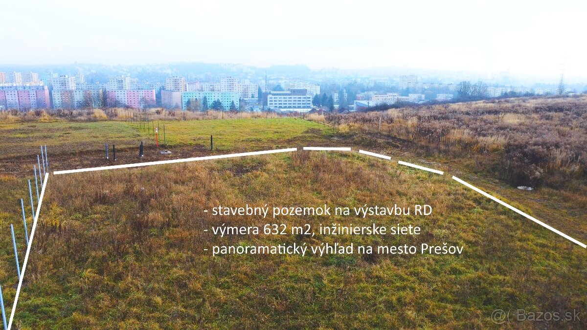 Stavebný pozemok - KRÁĽOVA HORA, PREŠOV, 632 m2 - 6