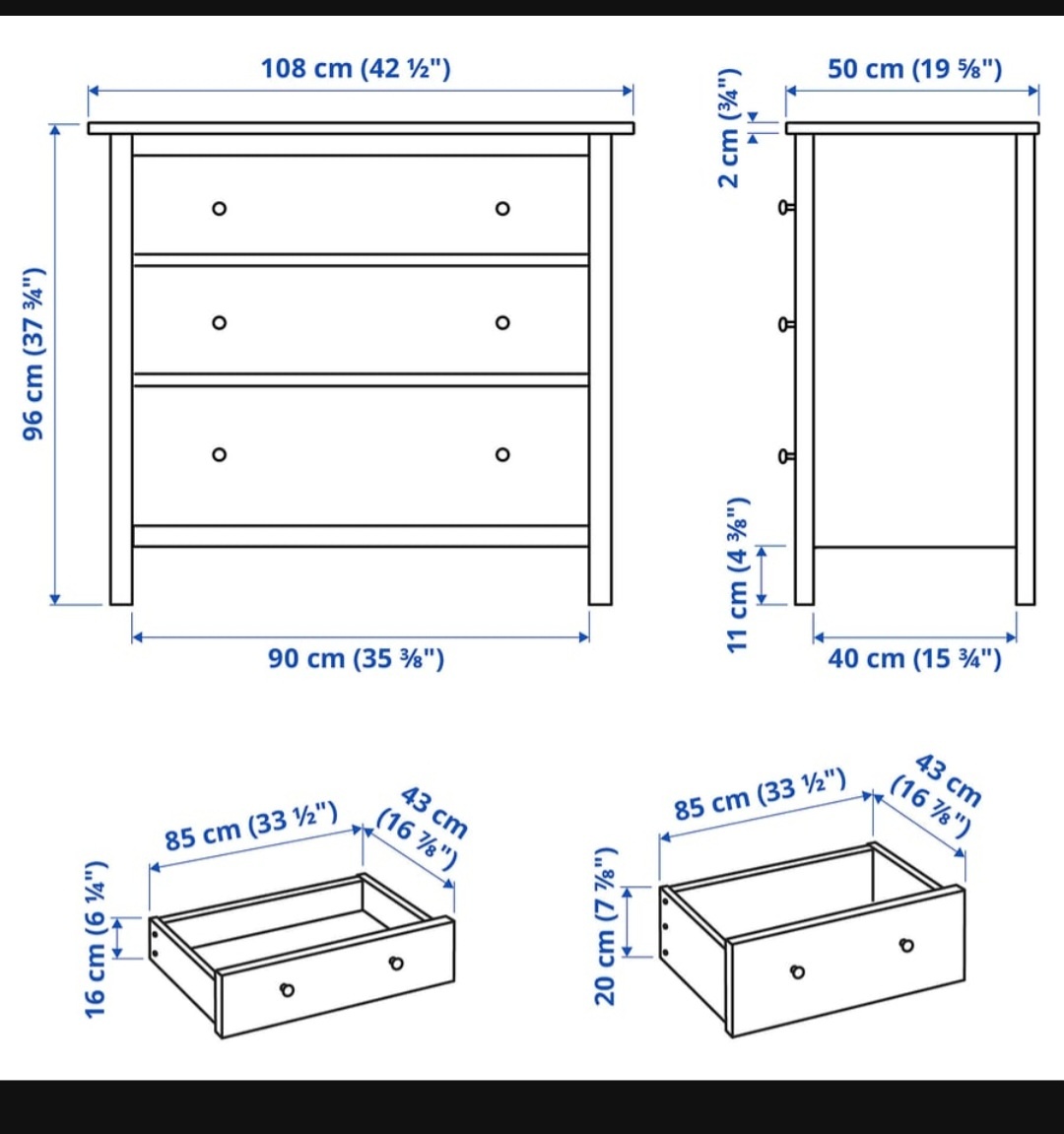 Hemnes komoda žltá - 6
