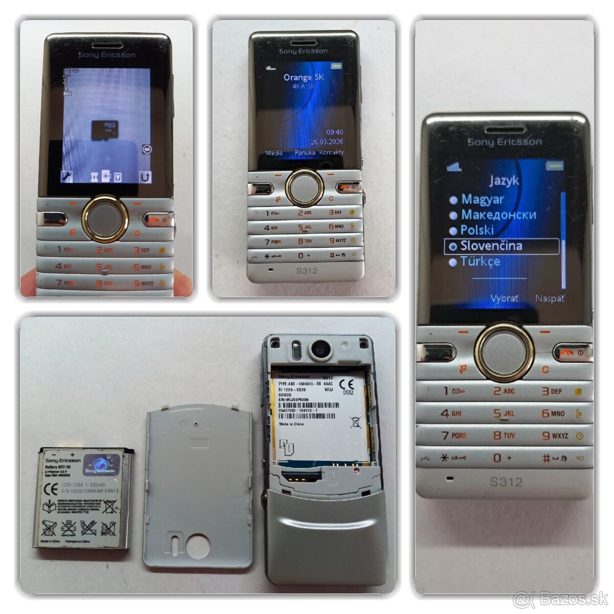 SONY ERICSSON S312 Veľmi zriedkavý model - 6