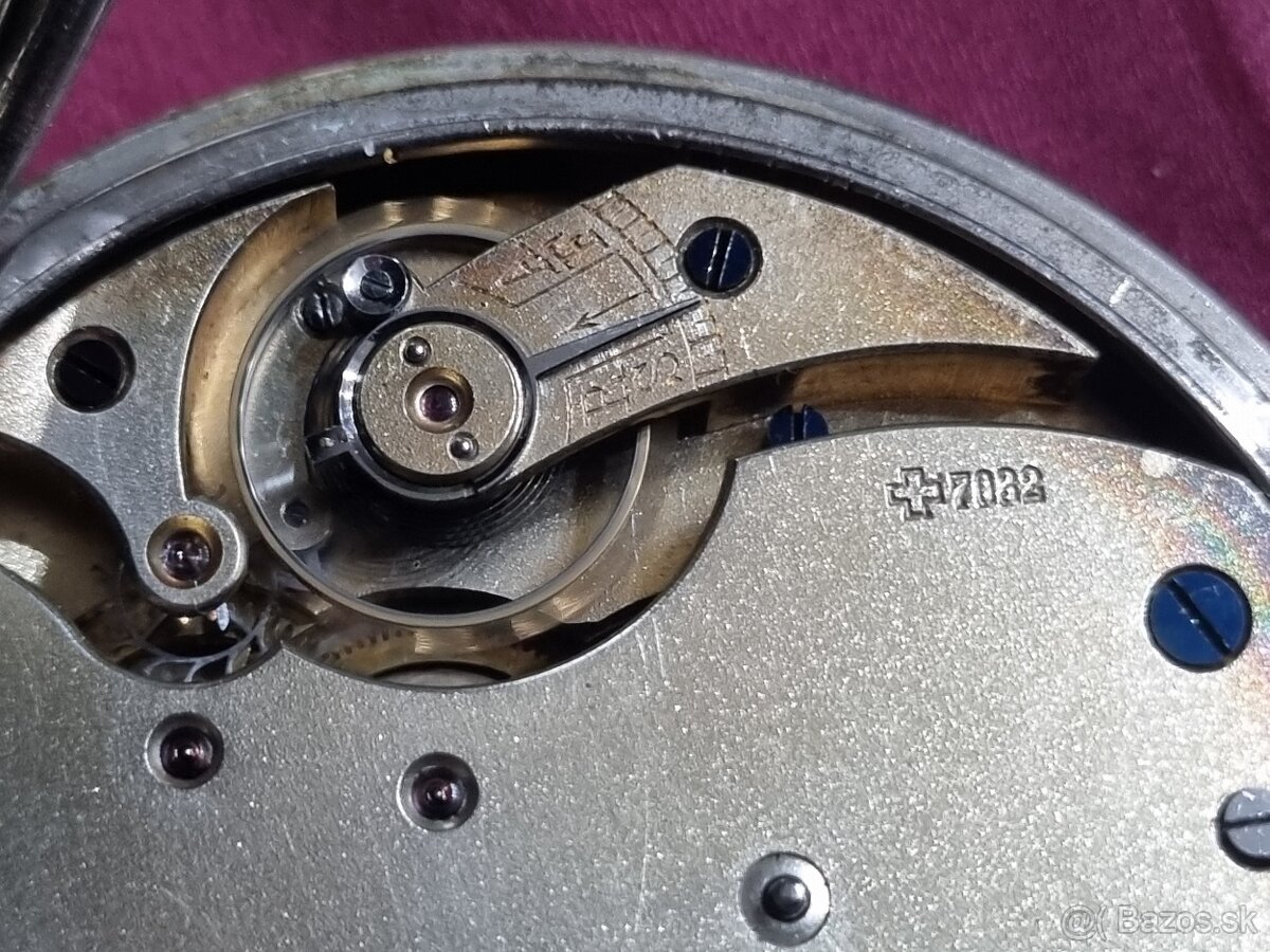 Obrovské vreckové 8 dňové hodinky. - 6