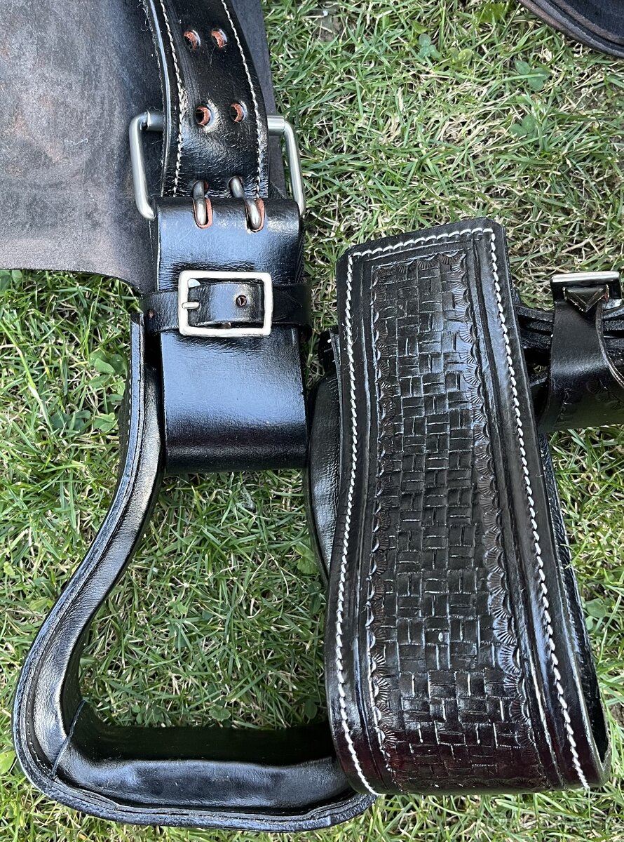 Westernový sedlový komplet 20) černý - 6