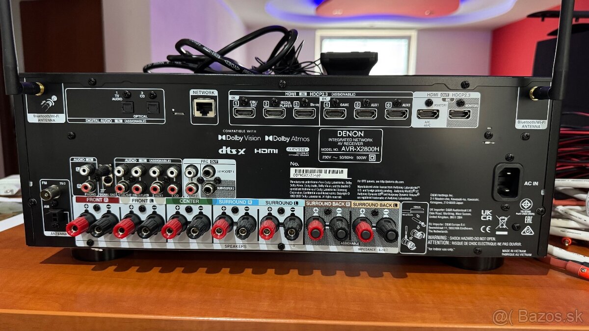 DENON AVR-X2800H Black + Jamo S 606 HCS 3 - 6