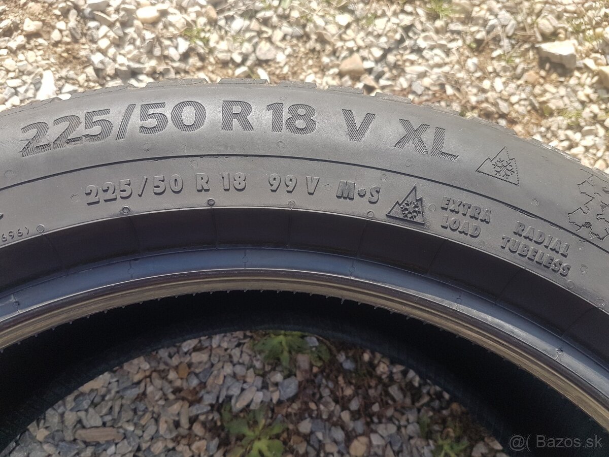 225/50 r18 zimné pneumatiky 2ks Continental DOT2023 - 6