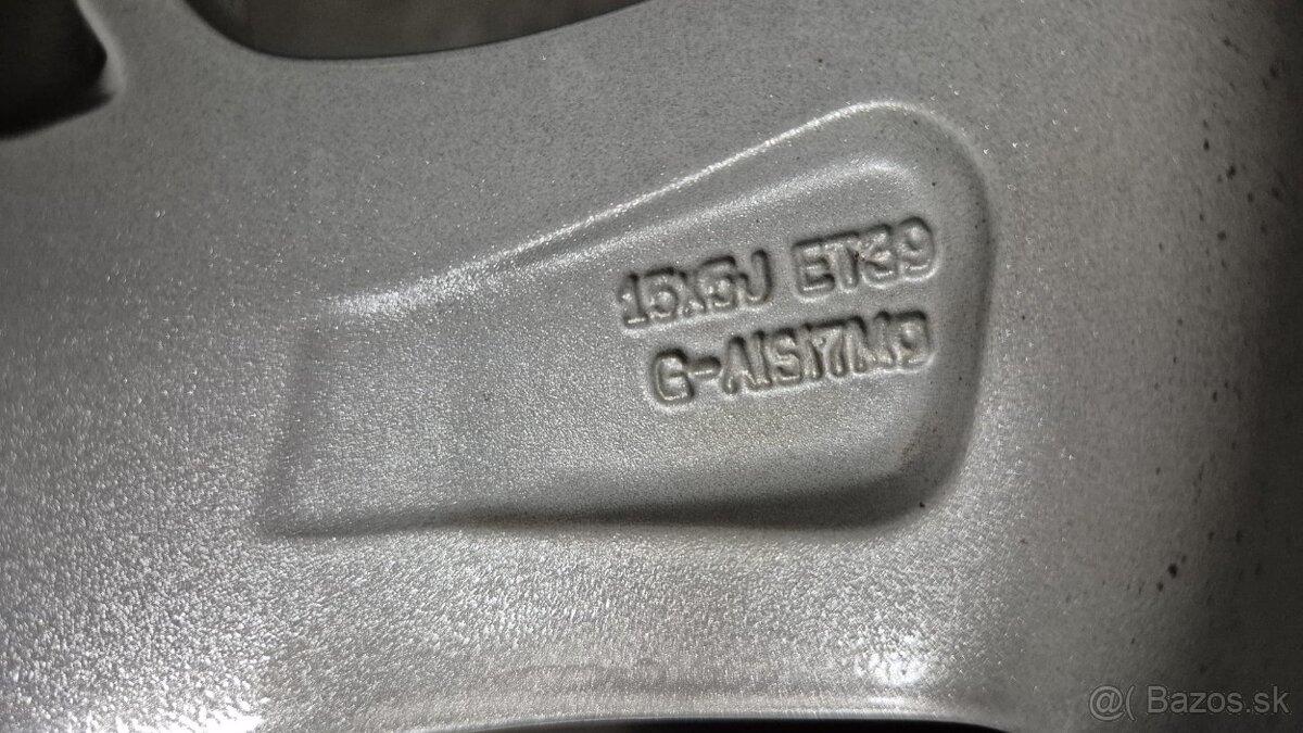 Hliníkové disky 4x100 r15 ET39 Toyota Yaris - 6