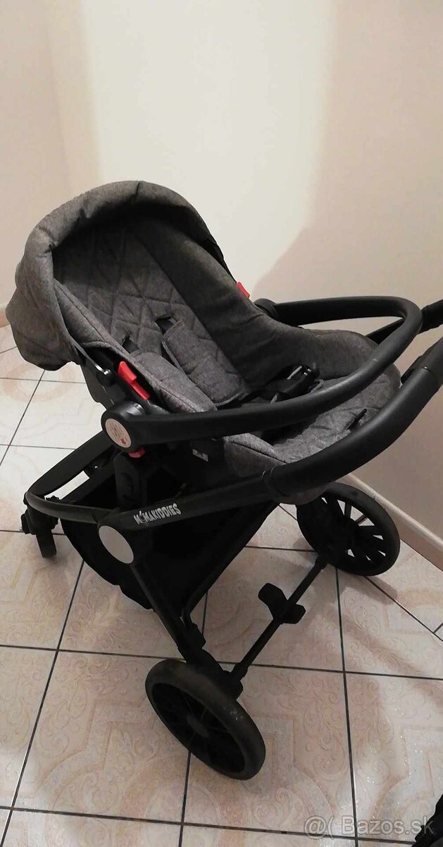 Šedý kočík 3v1 - 6