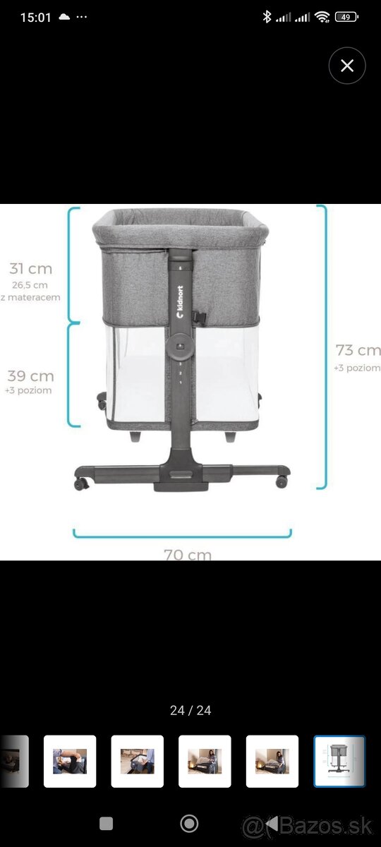 Detská cestovná postieľka - 6