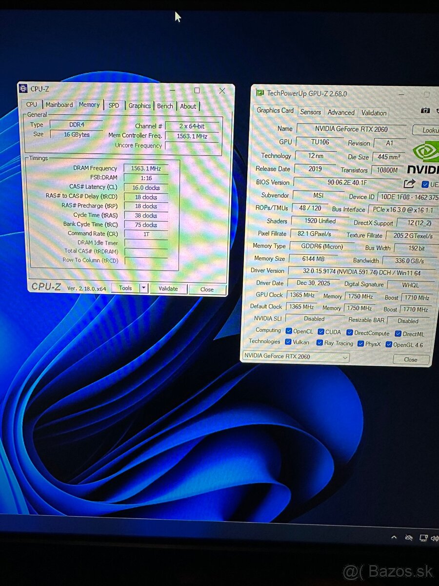 Predám herný pc Ryzen 5, RTX, 16GB Ram, SSD - 6