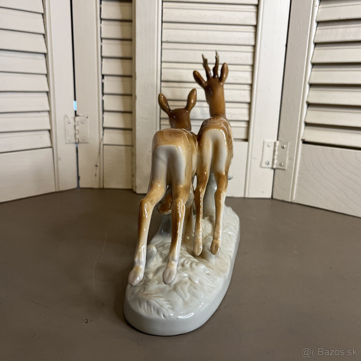 Porcelanová soška royal dux srnky - 6