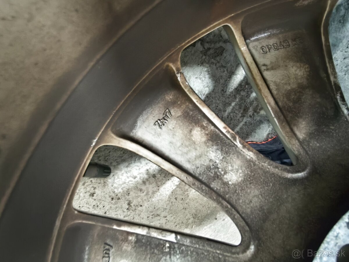 Alu disky 5x105 r17 Opel Mokka zimné pneumatiky 215/60 r17 - 6